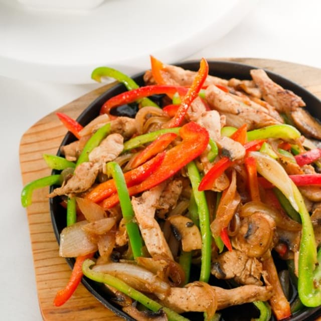 Chicken Fajitas Plate.